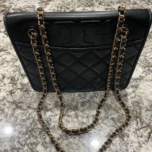 Tory Burch Fleming Savannah convertible black bag